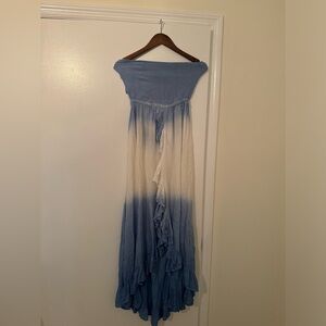 Blue cotton beach dress, perfect for vacation
